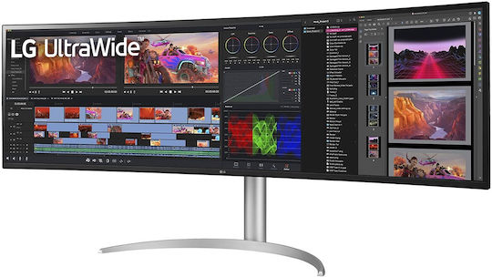 LG 49WQ95C-W Ultrawide IPS HDR Curved Monitor 49" 5120x1440 144Hz with Response Time 5ms GTG view 2