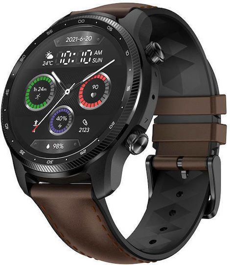 Ticwatch Pro 3 Ultra LTE Stainless Steel 48mm Waterproof Smartwatch with Heart Rate Monitor (Shadow Black) view 6