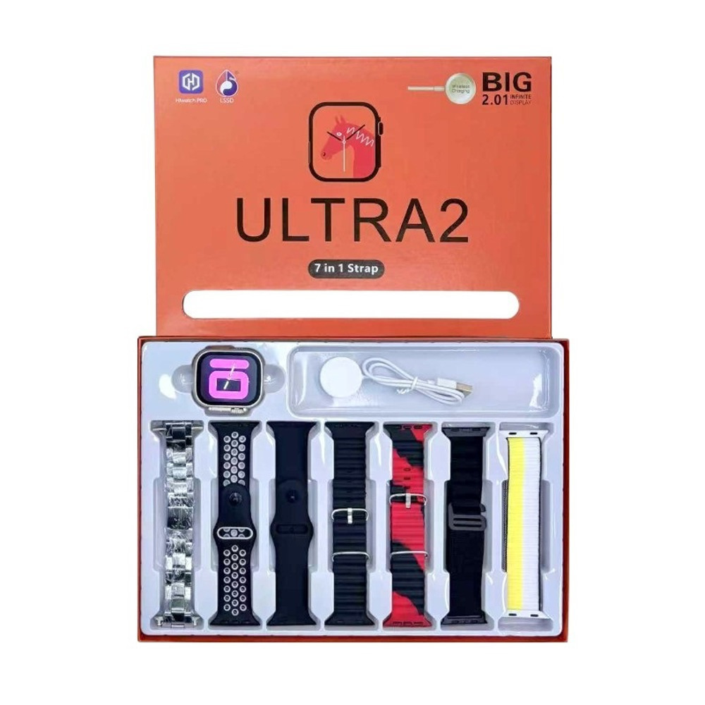 ULTRA2 49mm Smartwatch with Heart Rate Monitor (Black) view 1