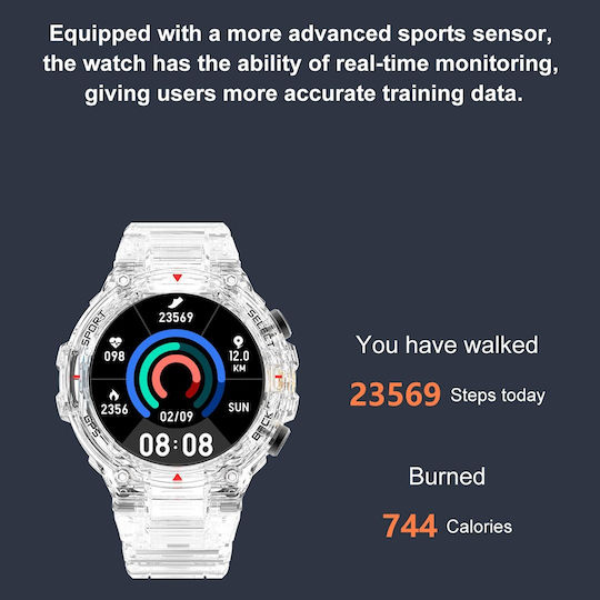 DT5 Smartwatch with Heart Rate Monitor (Khaki) view 4