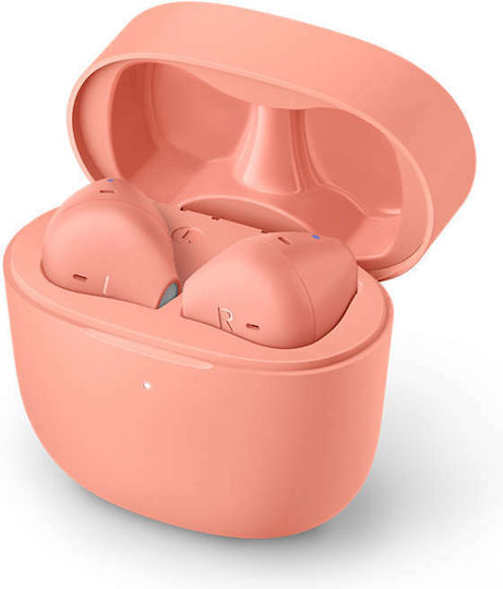 Philips TAT2236 Earbud Bluetooth Handsfree Earphones with Charging Case Light Pink view 3