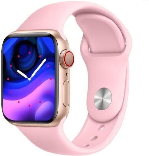 T900 Pro Max Smartwatch with Heart Rate Monitor (Pink)
