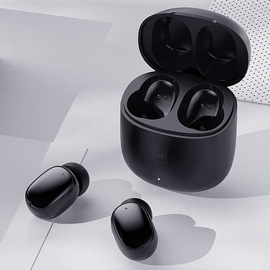 3MK FlowBuds Bluetooth Handsfree Earphones with Charging Case Black view 9
