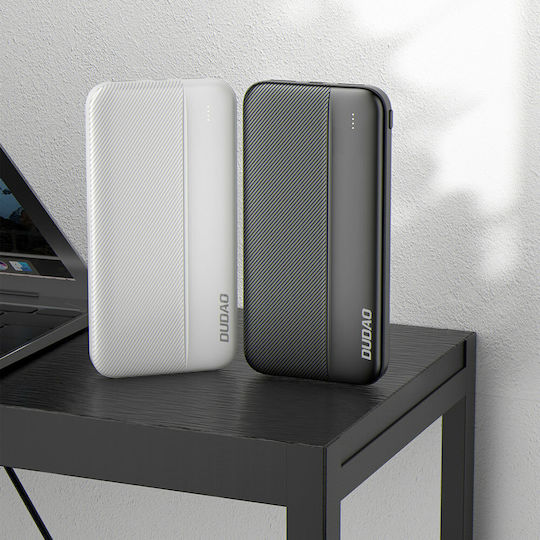 Dudao K4S Power Bank 10000mAh with 2 USB-A Ports White vue 2