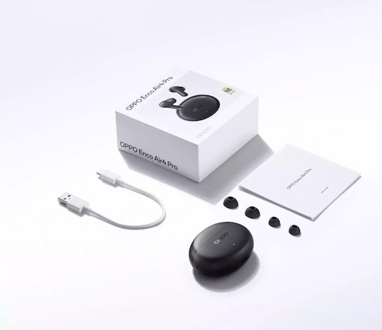 Oppo Enco Air4 Pro In-ear Bluetooth Handsfree Earphones with Sweat Resistance and Charging Case Midnight Black view 5