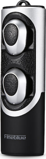 Fineblue RWS-X8 In-ear Bluetooth Handsfree Earphones with Charging Case Black / Gray view 4