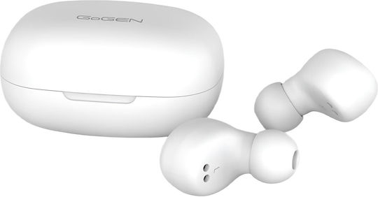 GoGEN CREW evo 2 In-ear Bluetooth Handsfree Earphones with Sweat Resistance and Charging Case White view 3