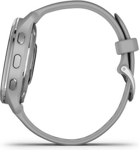 Garmin Venu 2 Plus Stainless Steel 43mm Waterproof Smartwatch with Heart Rate Monitor (Silver Stainless Steel Bezel With Powder Grey Case And Silicone Band) view 6