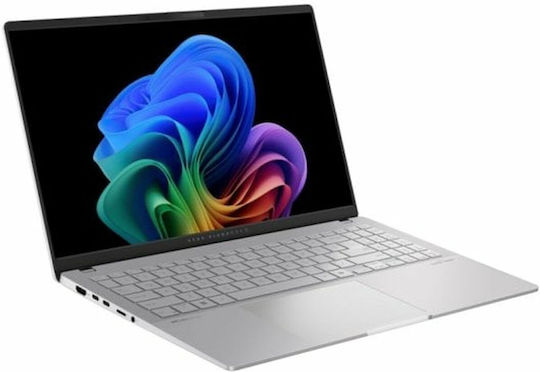 Asus Vivobook S5507QA-MA001W 15.6" OLED (Snapdragon-X Elite X1E-78-100/32GB/1TB SSD/W11 Home) Cool Silver (ES Keyboard) view 2