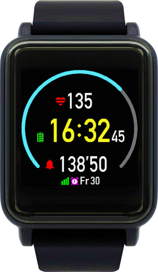 Mobile Action Q-82 Smartwatch with Heart Rate Monitor (Black) view 4