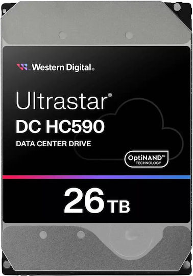 Western Digital DC HC690 26TB HDD Hard Drive 3.5" SATA III 7200rpm with 512MB Cache for NAS / Server / Recorder 0F65672