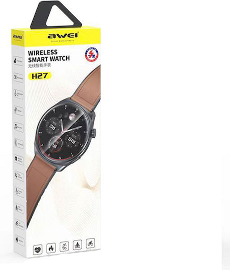 Awei H27 Smartwatch with Heart Rate Monitor (Brown) view 3