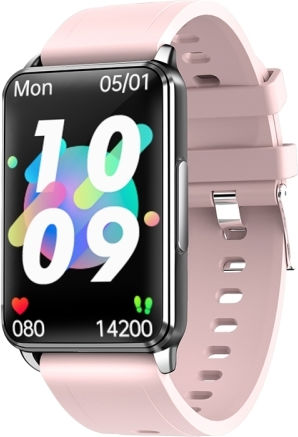 Ep02 1.57 Inch Color Screen Smart Watch Support Heart Rate Monitoring Blood Pressure Monitoring Pink view 1
