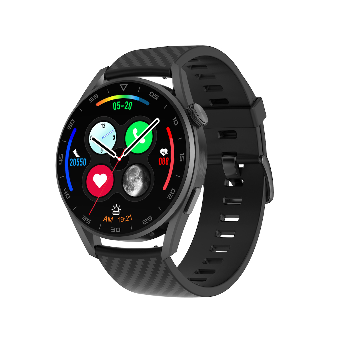 DeltaFiT Max Smartwatch with Heart Rate Monitor (Black) vue 9
