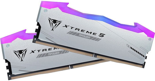 Patriot Viper RGB Extreme 5 48GB DDR5 RAM with 2 Modules (2x24GB) and 8000 Speed for Desktop (PVXR548G80C38KM) vue 3
