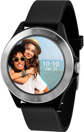 Harry Lime Aluminium 46mm Smartwatch with Heart Rate Monitor (Black) view 4