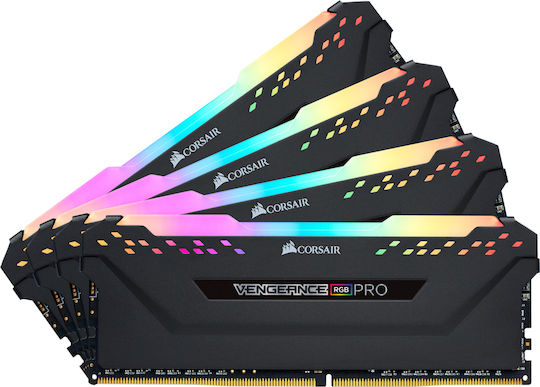 Corsair Vengeance RGB Pro 32GB DDR4 RAM with 4 Modules (4x8GB) and 3600 Speed for Desktop (CMW32GX4M4D3600C18)