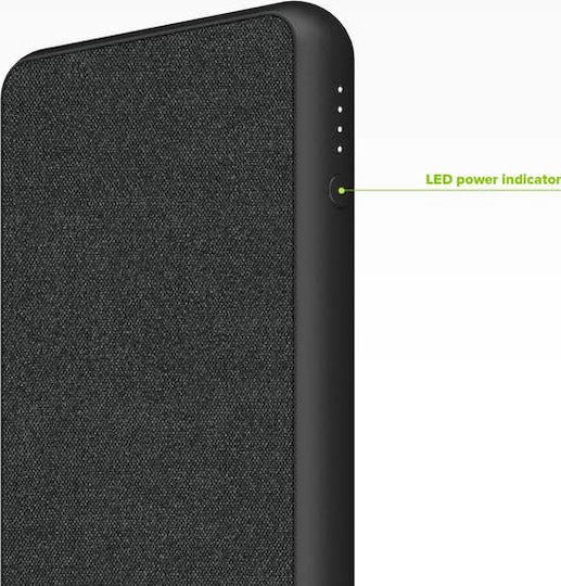 Mophie Powerstation Plus XL Fabric 10000mAh with USB-A Port Black vista 2