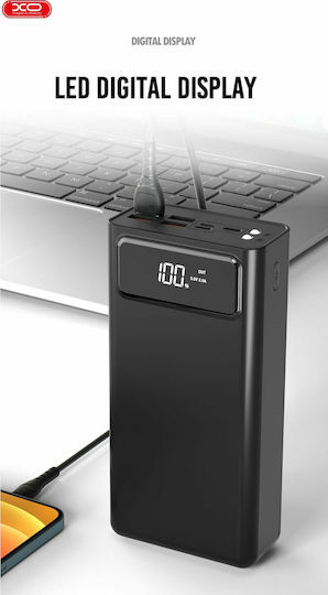 XO PR123 Power Bank 30000mAh with 4 USB-A Ports Power Delivery / Quick Charge 3.0 Black vue 5