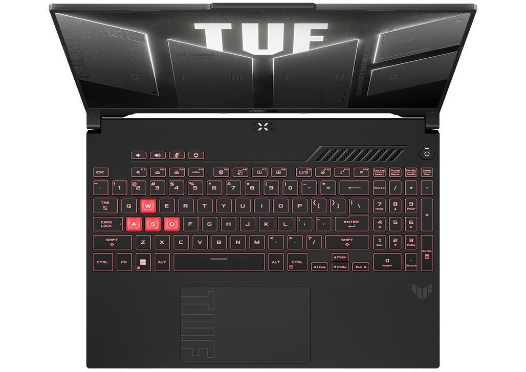 Asus TUF A16 FA607NUQ-RL009W 16" FHD+ 144Hz (Ryzen 7-170/16GB/512GB SSD/GeForce RTX 4050/W11 Home) Mecha Gray (US Keyboard) vue 2