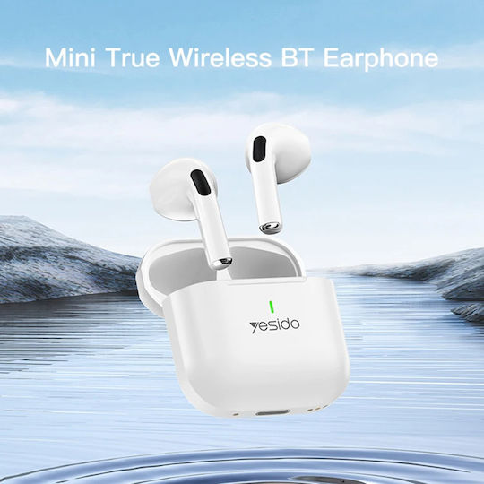 Yesido TWS17 Earbud Bluetooth Handsfree Earphones with Charging Case White view 2