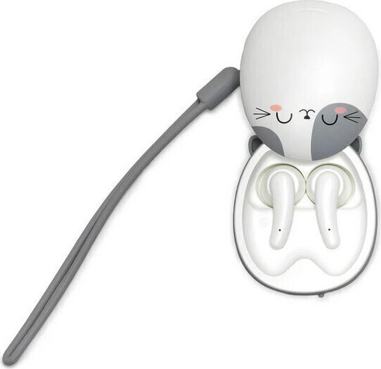 Legami Milano Be Free In-ear Bluetooth Handsfree Earphones with Charging Case Kitty view 4