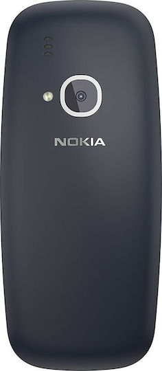 Nokia 3310 2017 Dual SIM (16MB) Mobile with Buttons (Greek Menu) Dark Blue view 3