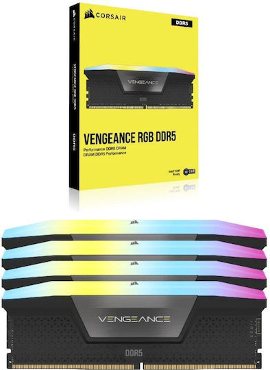 Corsair Vengeance RGB DDR5 64GB RAM with 4x16GB Modules and Speed 6000 for Desktop CMH64GX5M4B6000C36 view 6