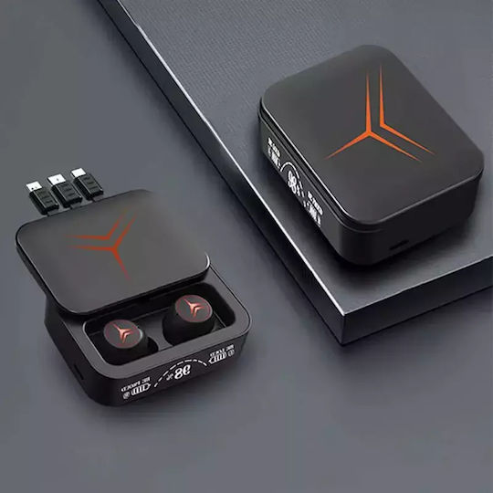 M88 Plus In-ear Bluetooth Handsfree Earphones with Charging Case Black view 3