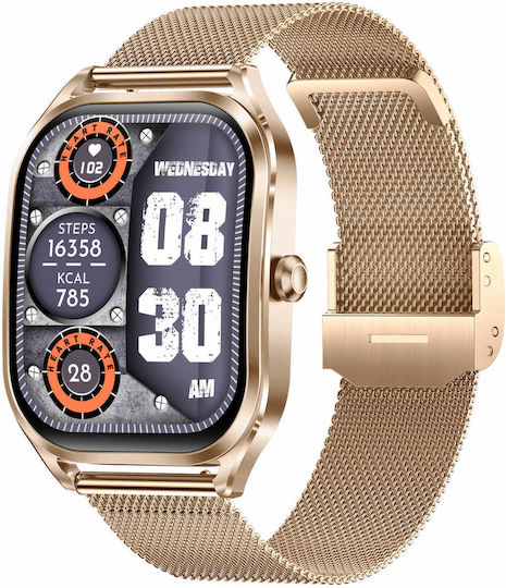 Microwear H35 Smartwatch (Gold) view 1