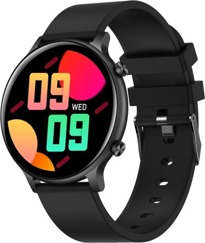 Ht12 1.32 Inch Silicone Band Ip67 Waterproof Smart Watch Support Bluetooth Calling Sleep Monitoring Black