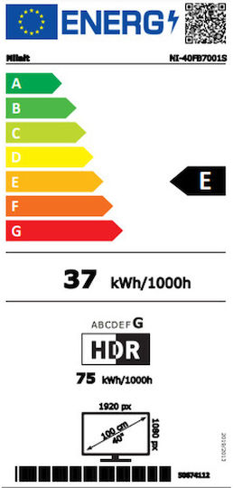 Nilait Smart Television 40" Full HD LED 40FB7001S HDR (2023) view 8