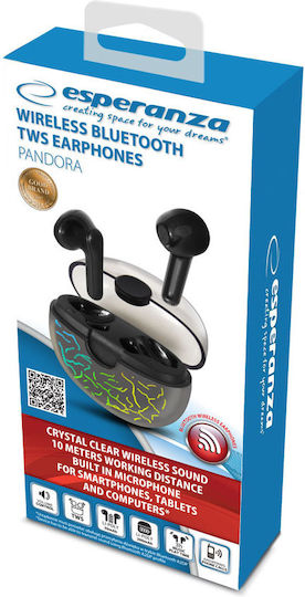 Esperanza Pandora In-ear Bluetooth Handsfree Earphones with Charging Case Black view 4