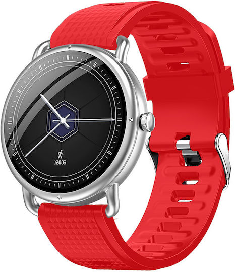 Bluetech Sh8 Smartwatch with Heart Rate Monitor (Silver) vue 2