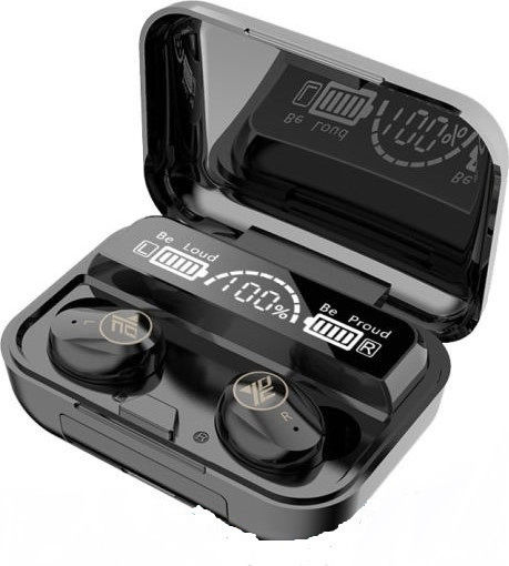 Newest M18 In-ear Bluetooth Handsfree Earphones with Charging Case Black view 3