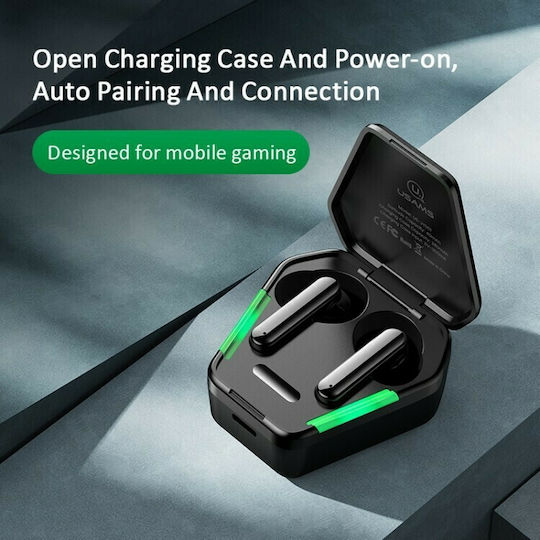 Usams JY01 In-ear Bluetooth Handsfree Earphones with Sweat Resistance and Charging Case Black view 5