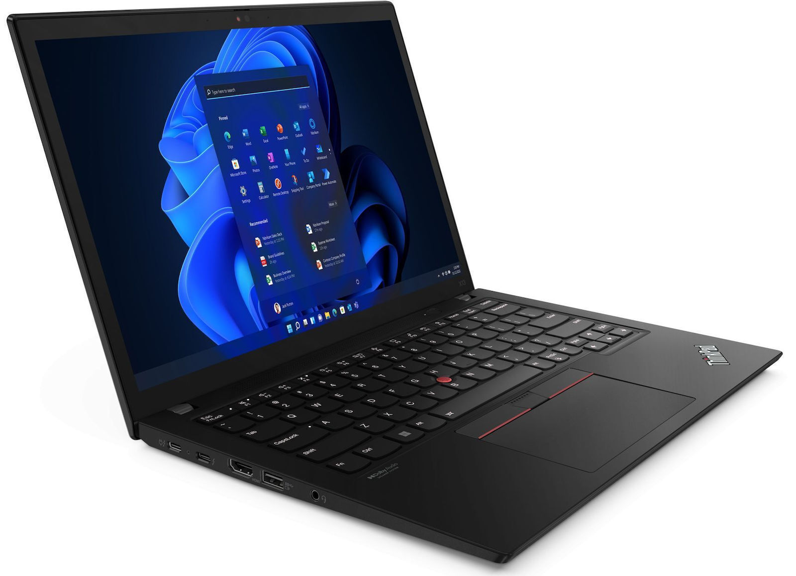 Lenovo ThinkPad X13 Gen 3 (Intel) 13.3" IPS FHD+ (i7-1270P/32GB/256GB SSD/W11 Pro) Thunder Black (US Keyboard) view 3
