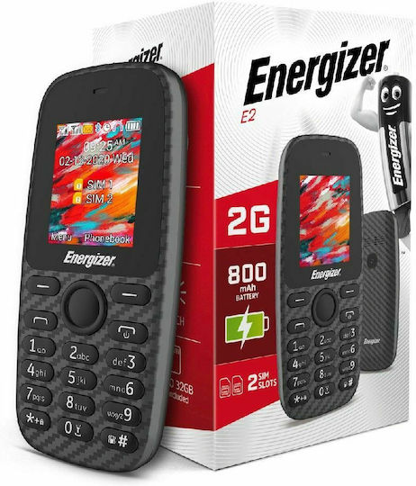 Energizer Energy E241S Dual SIM (2GB) Mobile with Buttons Black view 3
