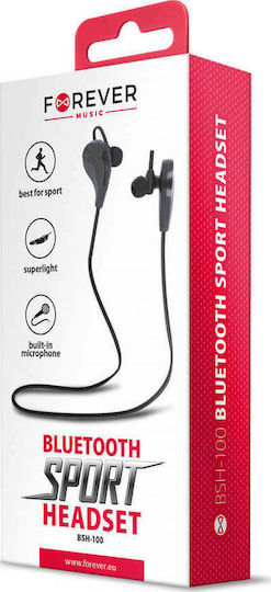 Forever BSH-100 In-ear Bluetooth Handsfree Earphones with Sweat Resistance Black view 4