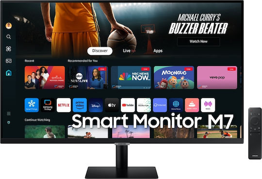 Samsung M70D VA HDR Smart Monitor 32" 4K 3840x2160 with Response Time 4ms GTG