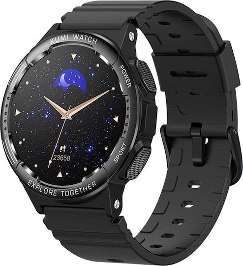 Kumi K6 Smartwatch (Black) view 1