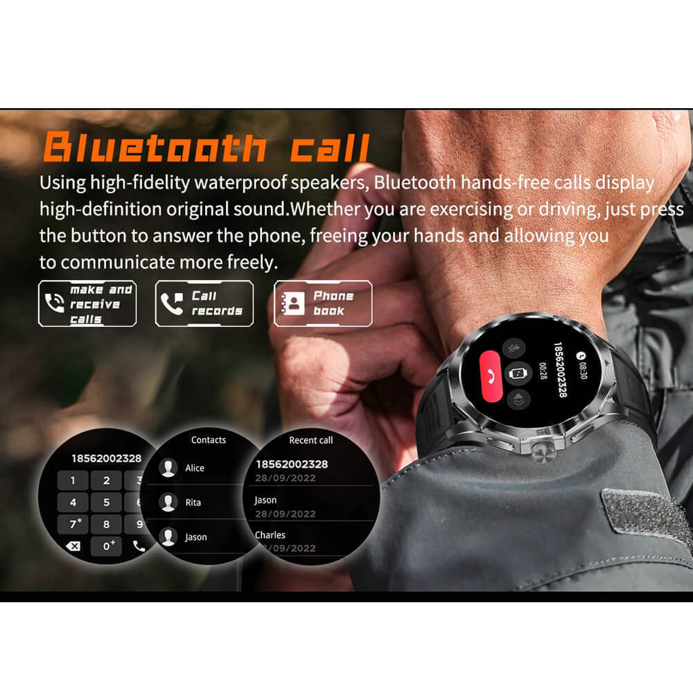 Microwear DA23 Smartwatch with Heart Rate Monitor (Silver Steel) vue 5