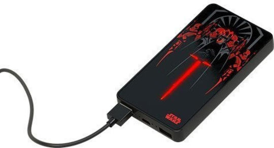 Tribe Power Bank 6000mAh with 2 USB-A Ports Kylo Ren Lumina