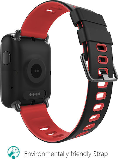 Kingwear GV68 Smartwatch with Heart Rate Monitor (Red) view 4