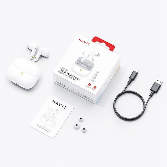 Havit TW982 In-ear Bluetooth Handsfree Earphones with Charging Case Green view 2