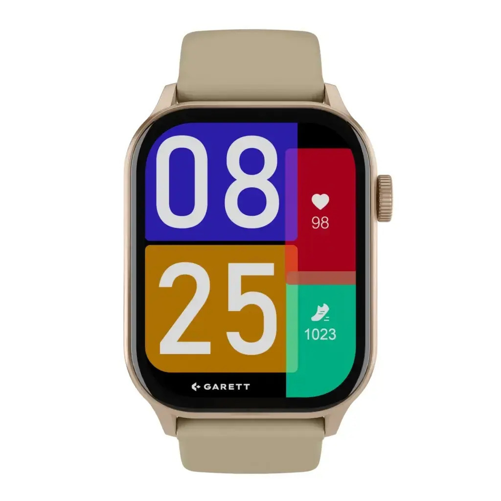 Garett Activity 3 46mm Smartwatch with Heart Rate Monitor (Gold) view 7