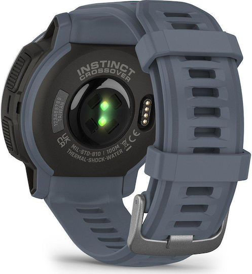 Garmin Instinct Crossover 45mm Waterproof Smartwatch with Heart Rate Monitor (Granite Blue) view 6