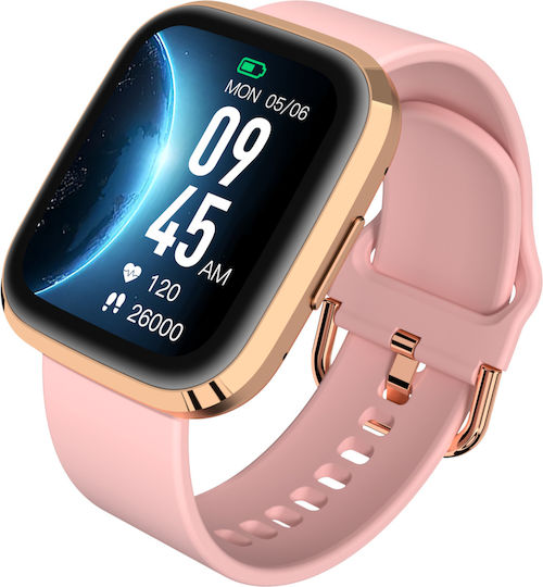 Garett GRC STYLE Smartwatch with Heart Rate Monitor (Gold) view 2