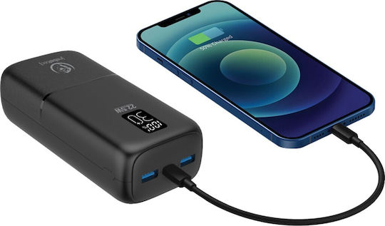 Rebeltec P30 Power Bank 30000mAh 22.5W with 2 USB-A Ports and USB-C Port Power Delivery Black view 5