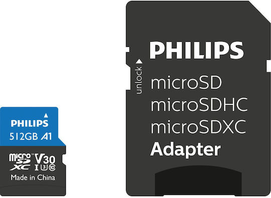 Philips Ultra Pro microSDXC 512GB U3 UHS-I With Adapter